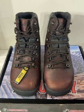 Rocky Brown Leather Steel Toe Work Boots